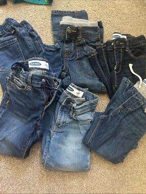 Old Navy Kids Jeans Bundle - Light, Medium & Dark Blue 6 pairs